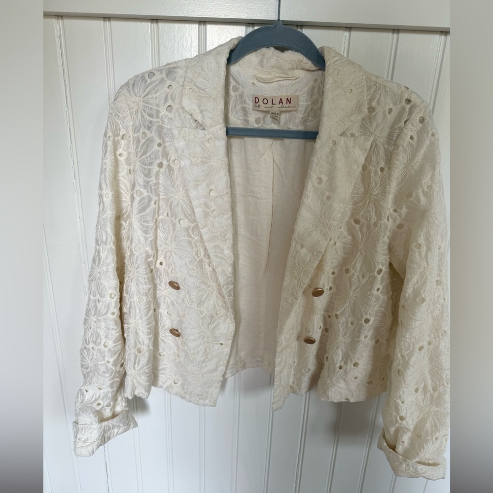 Dolan Women's Cream Lace Jacket